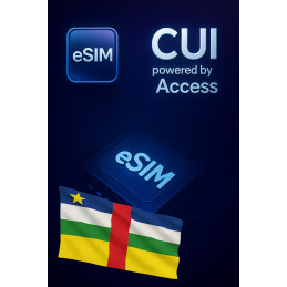 تجوال بيانات eSIM 3 GB لمدة 15 أيام في جمهورية أفريقيا الوسطى
