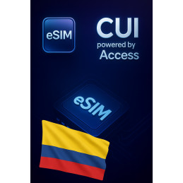 تجوال بيانات eSIM 1 GB لمدة 1 يوم في كولومبيا