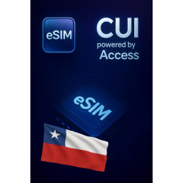 تجوال بيانات eSIM 2 GB لمدة 1 يوم في تشيلي