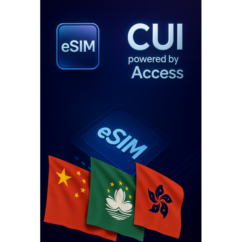 eSIM Internet Roaming 20 GB for 30 days in Macau, Hong Kong, China eSIM Internet Roaming 20 GB for 30 days in Macau, Hong Kong, China
