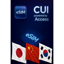 تجوال بيانات eSIM 2 GB لمدة 1 يوم في اليابان, كوريا الجنوبية, الصين