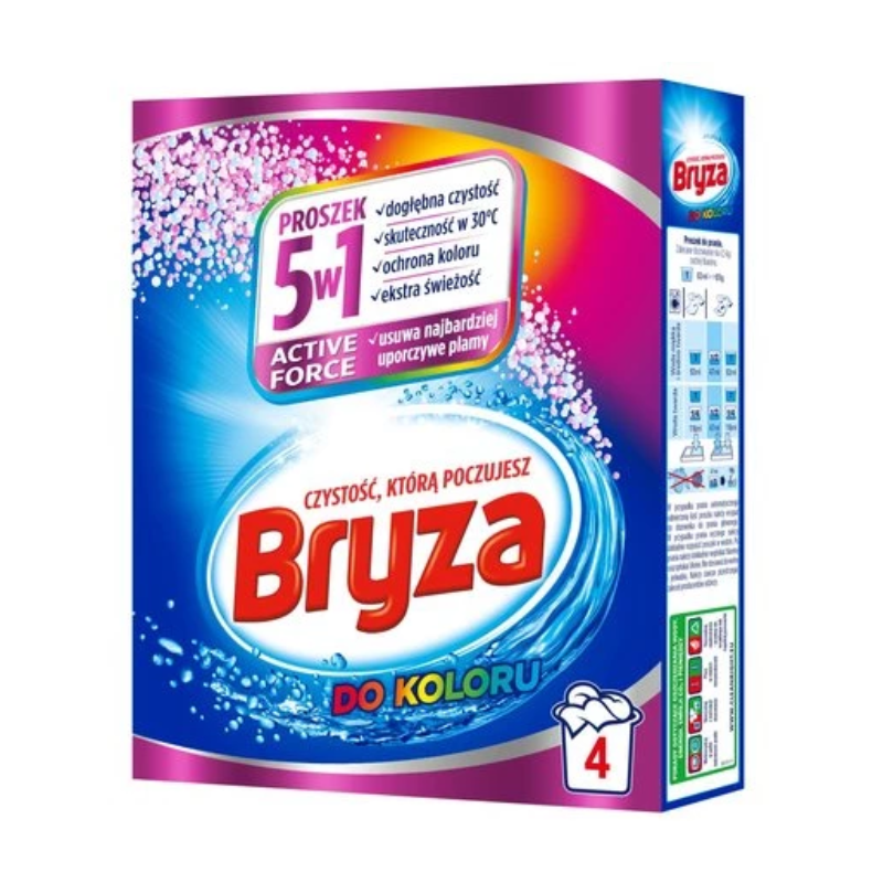 BRYZA Active Force 5w1 Proszek do prania do koloru (4 prania) 260 g