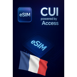 تجوال بيانات eSIM 1 GB لمدة 1 يوم في فرنسا