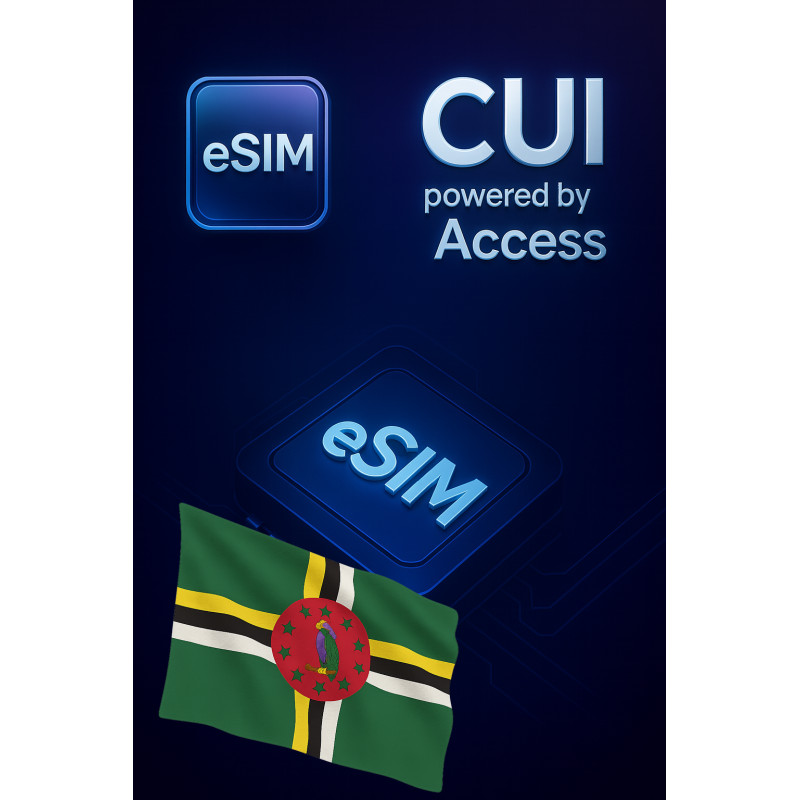 eSIM Internet Roaming 10 GB for 30 days in Dominica eSIM Internet Roaming 10 GB for 30 days in Dominica