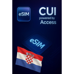 تجوال بيانات eSIM 1 GB لمدة 1 يوم في كرواتيا