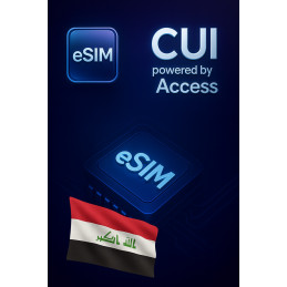 تجوال بيانات eSIM 2 GB لمدة 1 يوم في العراق