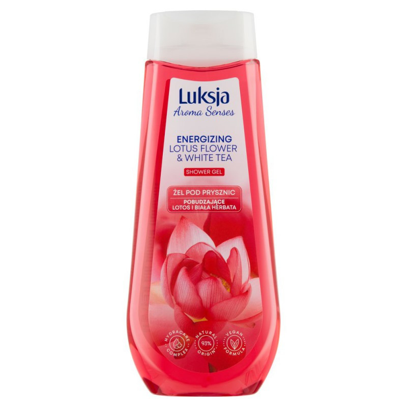 LUKSJA Aroma Senses Żel pod prysznic pobudzające lotos i biała herbata 500 ml