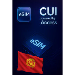تجوال بيانات eSIM 1 GB لمدة 1 يوم في قرغيزستان
