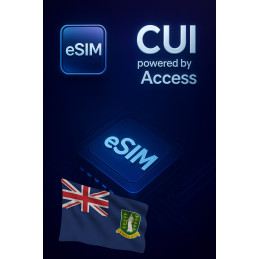 تجوال بيانات eSIM 1 GB لمدة 7 أيام في جزر العذراء البريطانية