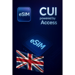 تجوال بيانات eSIM 2 GB لمدة 1 يوم في المملكة المتحدة