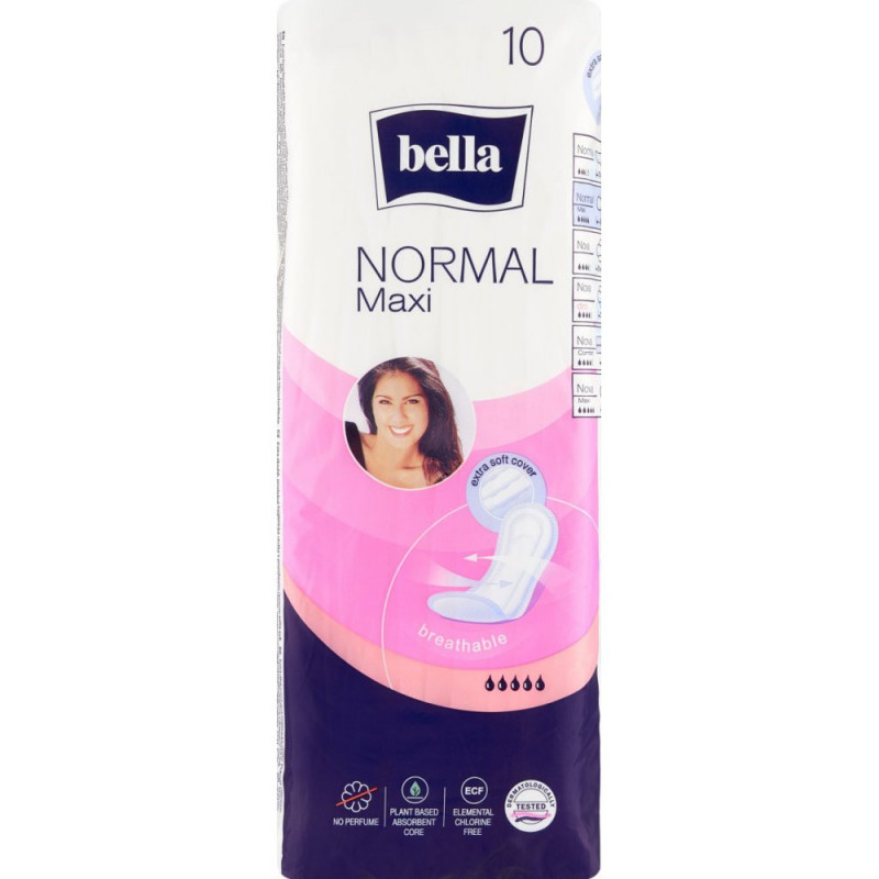 BELLA NORMAL MAXI PODPASKI HIGIENICZNE 10 SZTUK