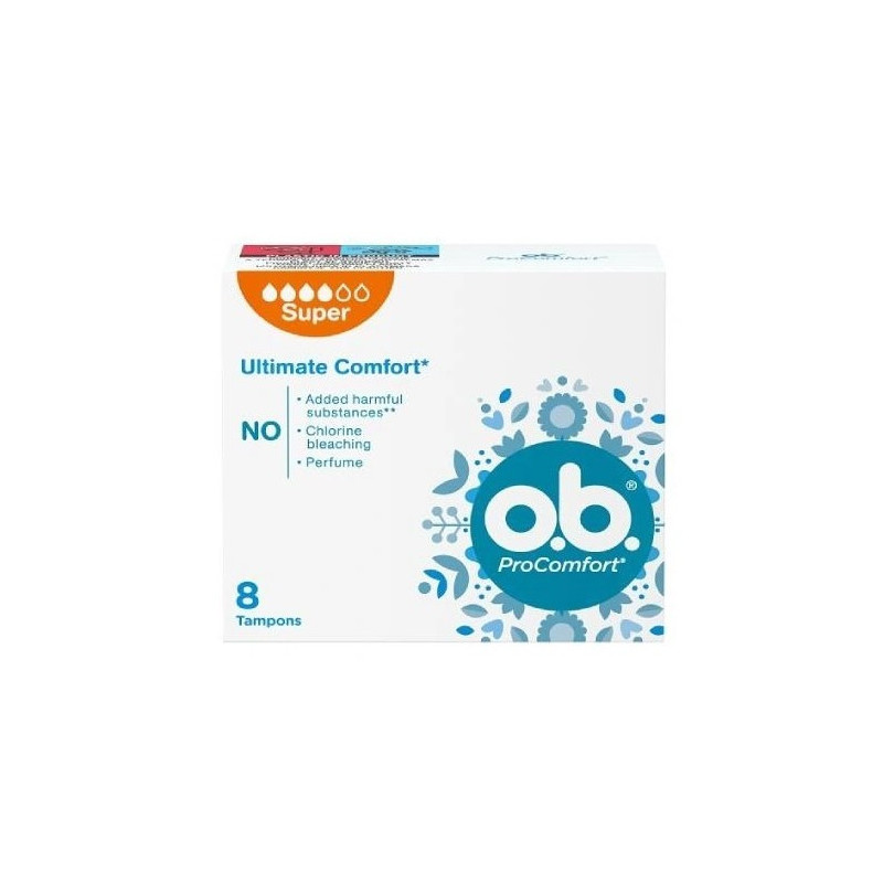 O.b. Tampon Pro Comfort 8 Sztuk Super