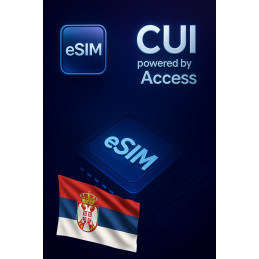 eSIM Dátový roaming 2 GB na 1 deň v Srbsko