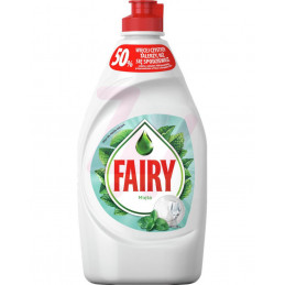 FAIRY AROMATICS MIĘTOWY PŁYN DO MYCIA NACZYŃ ZAPEWNIAJĄCĄ LŚNIĄCO CZYSTE NACZYNIA 430ML