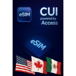 eSIM Internet Roaming 3 GB for 1 day in Mexico, United States, Canada