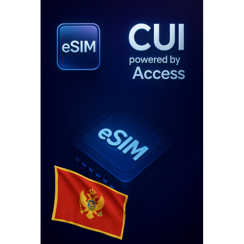 eSIM Интернет-роуминг 500 MB на 1 день в Черногория