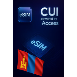 eSIM interneto tarptinklinis ryšys 1 GB 7 dienų Mongolija
