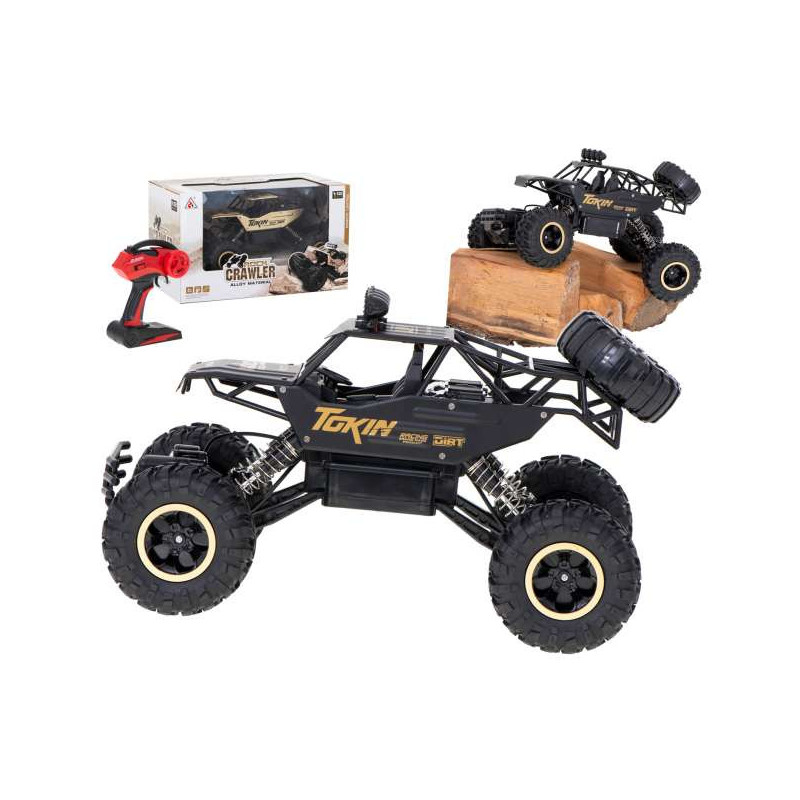 Samochód zdalnie sterowany na pilota RC Rock Crawler 1:12 4WD METAL czarny