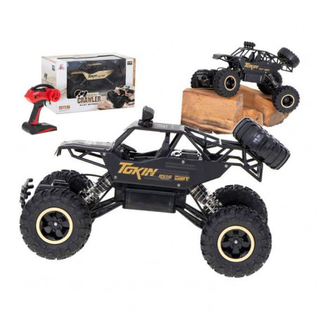 Samochód zdalnie sterowany na pilota RC Rock Crawler 1:12 4WD METAL czarny