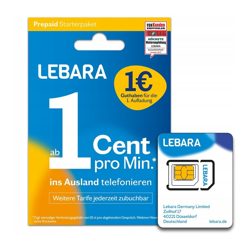 Starter Karta SIM Card Lebara