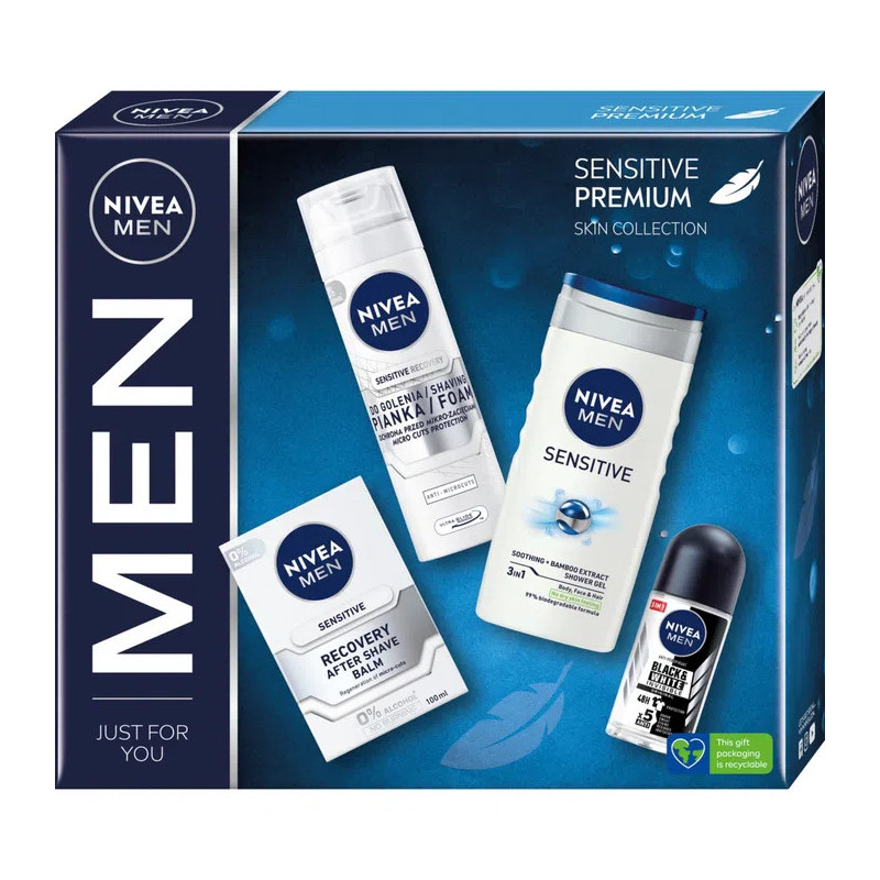 Zestaw męskich kosmetyków Nivea Sensitive Premium