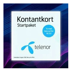 KARTA SIM TELENOR SZWECJA 150 GB W UE INTERNET