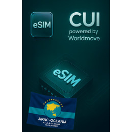 eSIM interneto tarptinklinis ryšys 10 GB 10 dienų Azija