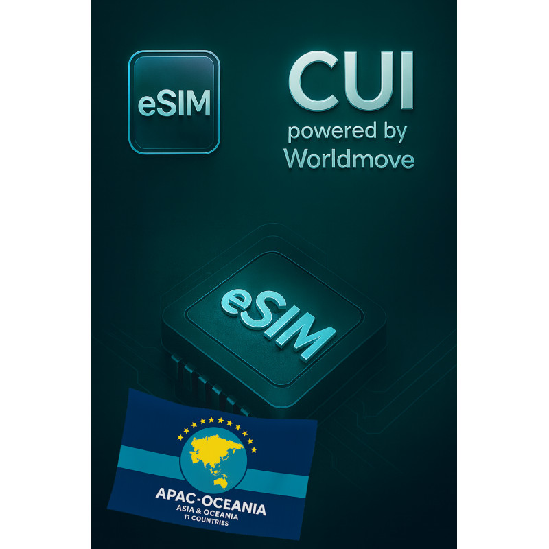 Karta eSIM Internet Roaming 7.5 GB na 15 dni w Azji Karta eSIM Internet Roaming 7.5 GB na 15 dni w Azji