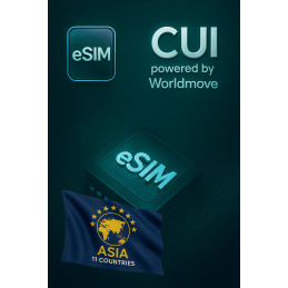 eSIM Internet Roaming 20 GB for 7 days in Asia