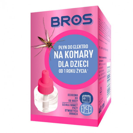 Bros Płyn na komary do Elektro dla dzieci 40 ml