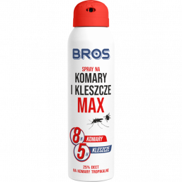 bros spray na komary i kleszcze max 90ml