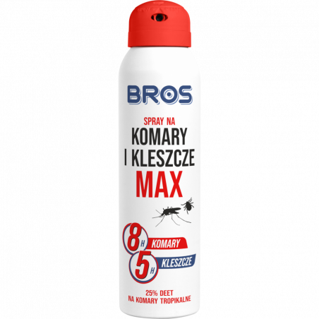 bros spray na komary i kleszcze max 90ml