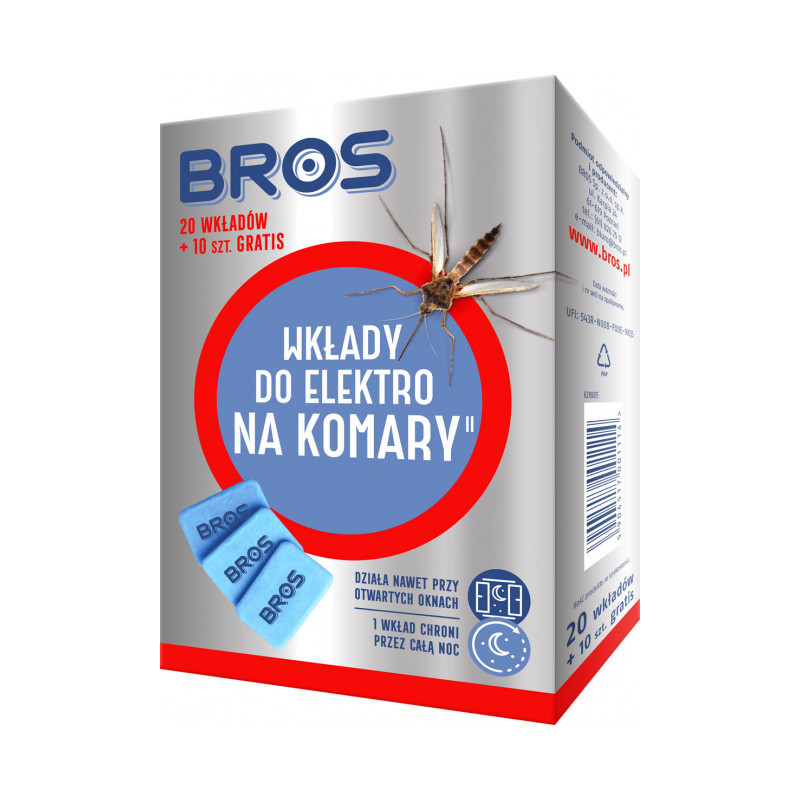 Bros Wkłady do elektro na komary 20 szt.