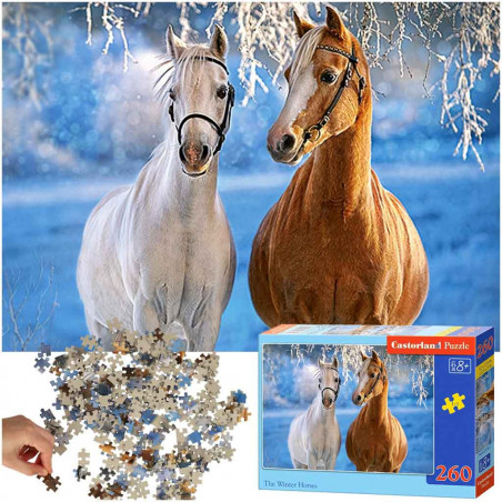 Puzzle 260 el. The Winter Horses Castorland