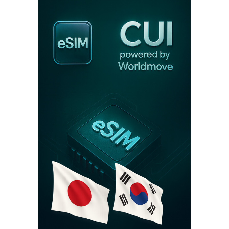 eSIM Интернет роуминг Неограничено GB за 2 дни в Япония, Южна Корея