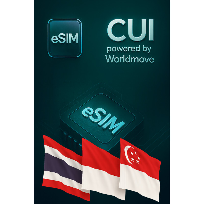 Karta eSIM Internet Roaming Bez limitu GB na 5 dni w Singapuru, Indonezji, Tajlandii