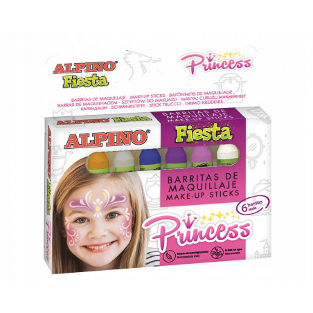 Kredki do twarzy Alpino Fiesta Princess 6 szt.