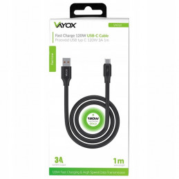 Kabel USB - USB typ C Vayox VA0121 1 m czarny