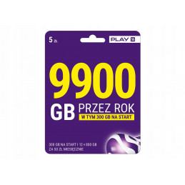 Starter Play 5G – 9900 GB internetu + rozmowy bez limitu