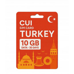 Karta SIM CUI Roaming Turcja 10 GB na 30 dni