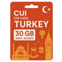 Karta SIM CUI Roaming Turcja 30GB na 30 dni