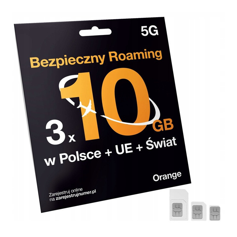 Starter Orange 3x10GB Roaming: Tajlandia, Kanada i więcej Starter Orange 3x10GB Roaming: Tajlandia, Kanada i więcej