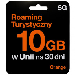 Starter Orange 10 GB 5G/4G — roaming internetowy w Europie