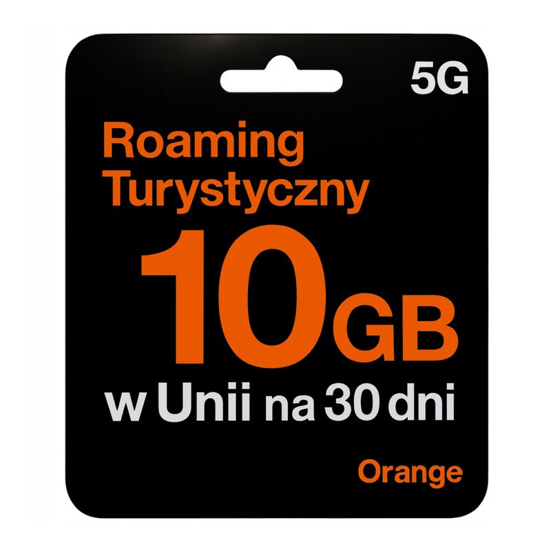 Starter Orange 10 GB 5G/4G — roaming internetowy w Europie
