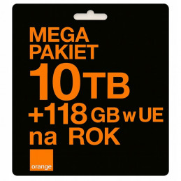 Internet mobilny Orange LTE 5G 10 000 GB — karta SIM do routera