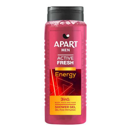 APART MEN ACTIVE FRESH Żel pod prysznic 3w1 ENERGY 500 ml