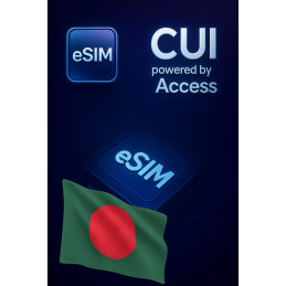 تجوال بيانات eSIM 2 GB لمدة 1 يوم في بنغلاديش
