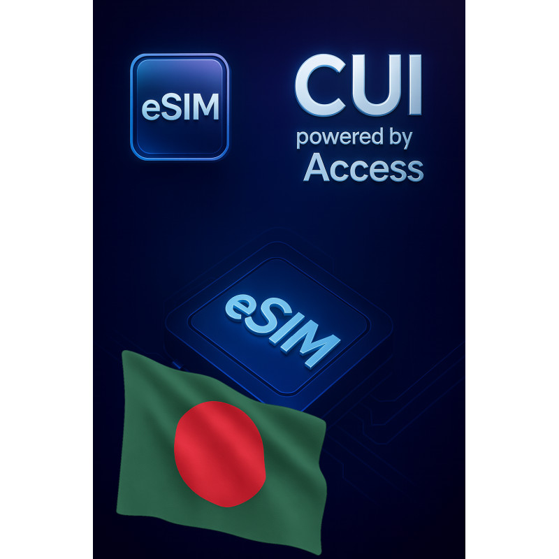 تجوال بيانات eSIM 2 GB لمدة 1 يوم في بنغلاديش