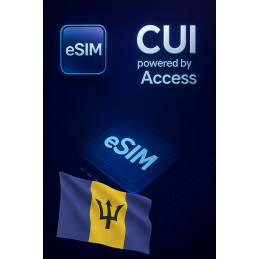 eSIM interneto tarptinklinis ryšys 5 GB 30 dienų Barbadosas
