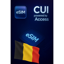 تجوال بيانات eSIM 2 GB لمدة 1 يوم في بلجيكا